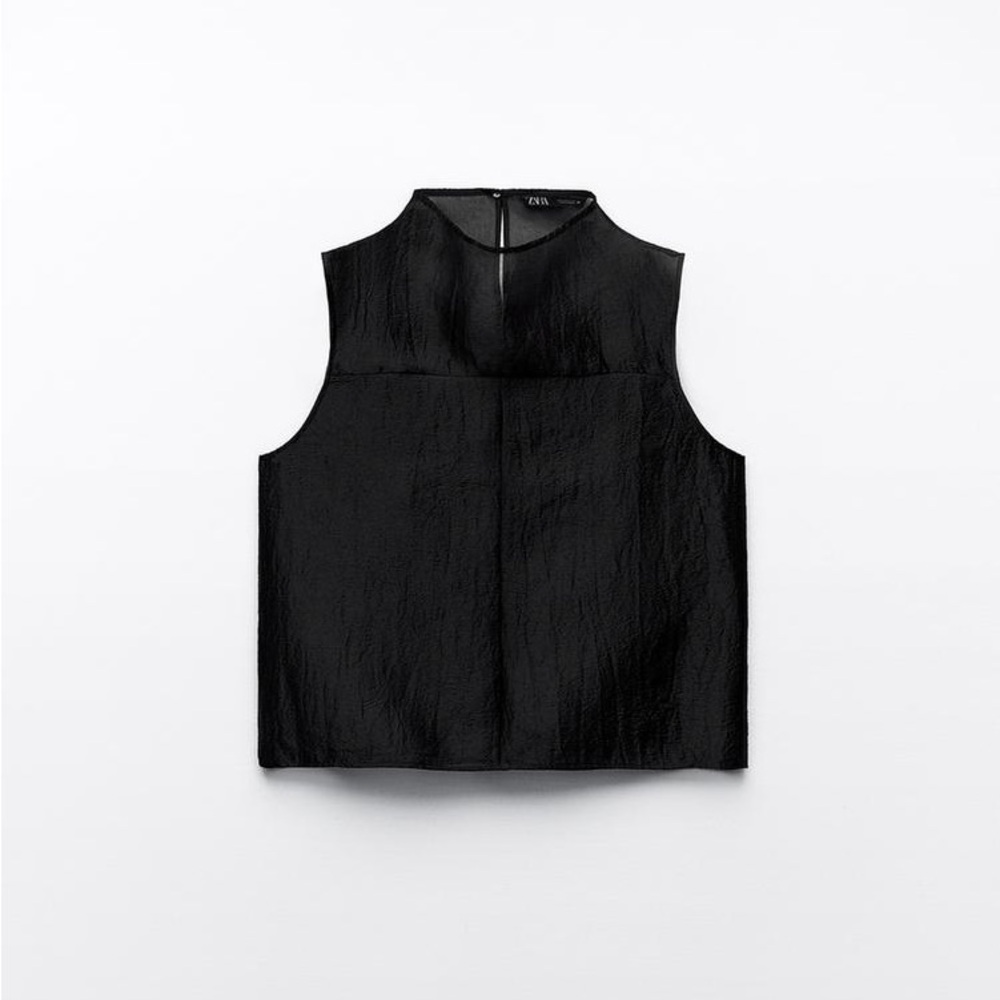 Zara loose fit organza top